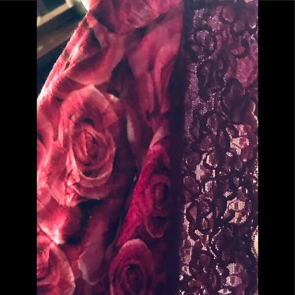 HOST PICK! Maurice’s Plum Rosebuds Lingerie - Picture 6 of 8